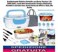 Scaldavivande Elettrico Portatile con Borsa Termica 1.5L, 55W 220V, X Casa Uffic