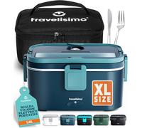 Scaldavivande Elettrico Portatile Extra Grande 1,8L 80W Portapranzo Riscaldabile