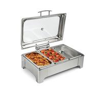 Scaldavivande in acciaio inox con controllo della temperatura per catering, feste, buffet