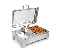 Scaldavivande in acciaio inox con controllo della temperatura per catering, feste, buffet