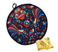 Scaldavivande in tessuto per tortilla, 30,5 cm, adatto al microonde, con isolante per tortilla, per pizza, feste in famiglia, Pita, waffle, Chapati, pancake