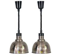 Scaldavivande Lampada per Mantieni Il Cibo Caldo Commerciale Scaldapiatti Elettrico per Buffet, 205W Calore Lampada Riscaldanti Alimentare, Diametro Paralume: 19cm, 25cm, 29cm