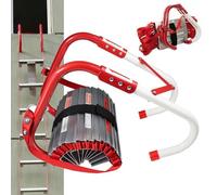 Scale Antincendio Scala Di Corda Scala Di Sicurezza per Evacuazione Da 2 a 6 Piani Con Pioli Antiscivolo,Scala Antincendio Di Emergenza,Per Interni/Esterni Capacità Di Peso Fino a 450 Kg 10M/32FT