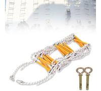 Scale Antincendio Scale Di Corda Finestre E Balconi Uso Rapido In Fuoco, Scale Di Sicurezza, Scale Di Fuga In Nylon Compatte E Riutilizzabili(66FT/20M)