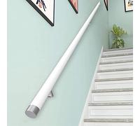 Scale Banister Handrail - Kit Completo, Rotondo Scale in Legno Home Against The Wall Loft Senior Corridor Support Rod Deck Hand Rail/200Cm/6.5Ft