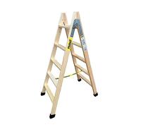 Scala Pieghevole a 5 Scalini Plabell Legno 139 x 31/51 cm