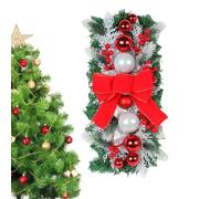 Scale di festa - Elegante decorazione natalizia per scale | lussureggiante legno di pino artificiale con accenti decorativi, perfetto per creare un'atmosfera festiva, ideale per feste e famiglie