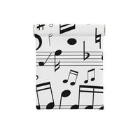 Scale di note musicali nere, Spremere il portafoglio superiore da donna Borsa portaoggetti Piccola portamonete Portamonete