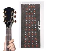 Scale di tasti per chitarra per adesivi per basso colore | Facile da leggere Imparare la chitarra per principianti Bambini,Fret Map Sticker For Kids, Poster per tastiera per chitarra, Imparare la chit