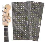 Scale di tasti per chitarra per adesivi per basso colore - Facile da leggere Imparare la chitarra per principianti Bambini - Adesivo mappa tasti per bambini, apprendimento chitarra per bambini princip