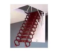 Scale estraibili Scala telescopica a soppalco invisibile completamente automatico a sollevamento in acciaio a carbone pieghevole ladder telescopico carico di carico di 250 kg Scala pieghevole