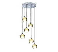 Scale lampadari lunghi lunghi, illuminazione a spirale a grappolo per albergo per il soggiorno bar lampadario, moderno lampada a cucina a spirale cristallina k9/arrangiata disallata d'argento