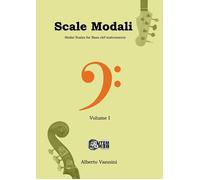 Scale modal. Modal Scales for Bass clef instruments. Metodo - Vannini Alberto