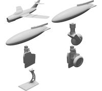 Scale Model Aircraft MiG-15 Compatible with 1/48 Scale Models