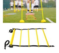 Scale per Esercizi, Scala per Allenamento Veloce Salvaspazio in PE Efficace Compatta Facile da Configurare per Il Tennis (3 Metri e 6 pioli)