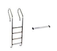 Scale per piscina, Scala Mobile For Piscina Scala In Acciaio Inossidabile 304 Scaletta Subacquea Scaletta For Corrimano Scale A Pedale Ispessite Attrezzatura For Scaletta For Acqua For Piscina,Robust