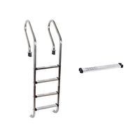 Scale per piscina, Scala Mobile For Piscina Scala In Acciaio Inossidabile 304 Scaletta Subacquea Scaletta For Corrimano Scale A Pedale Ispessite Attrezzatura For Scaletta For Acqua For Piscina,Robust