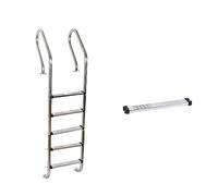Scale per piscina, Scala Mobile For Piscina Scala In Acciaio Inossidabile 304 Scaletta Subacquea Scaletta For Corrimano Scale A Pedale Ispessite Attrezzatura For Scaletta For Acqua For Piscina,Robust