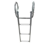 Scaletta 4 gradini bianchi con corrimano - 1 PZ Osculati - 49.546.04 - 4954604