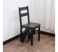 Scaletta a 4 gradini Scale in Legno Scaletta Convertibile Sedia Biblioteca Cucina Sgabello Pieghevole per casa e Cucina Scaletta 440 libbre