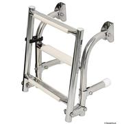 SCALETTA ACCIAIO INOX RIBALTABILE 4 GRADINI NAUTICA BARCHE MARE