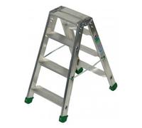 Facal - Gr. 3 + Piano Dupla Sgabello Professionale Doppia Salita Dupla Aperto 80 Cm - Chiuso 87 Cm Portata 5,4 Kg En131 - Tuv-gs - SPEDIZIONE GRATUITA