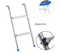 Scaletta alt 69 cm per Tappeto Elastico Diametro 188 244 Trampolino 2 Scalini