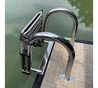 Scaletta Bagno Scaletta Barca Inox 4 Gradini Scala Telescopica Con Antiscivolo, Corrimano E Ampia Pedaliera, Scalette Barche Pieghevole Piscina Ponte Galleggiante Marina Drop Boat