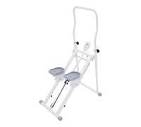 Scaletta con display LCD, macchina pieghevole Climber per allenamento a tutto il corpo, angolo del pedale regolabile e altezza della maniglia, macchina stepper domestica, 150 kg/330,69 lbs