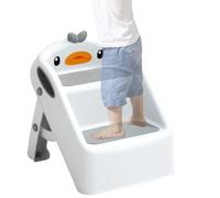 Scaletta da bagno per bambini - altezza sgabello da viaggio pieghevole elevatore stabile per bambini struttura di sicurezza antiscivolo | con supporto bilanciato per bagni, evvie