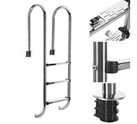 SCALETTA DA PISCINA CON 3 PIOLI IN ACCIAIO INOX 304SS, 158cm, SCALETTA DA PIS...