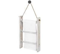 Scaletta da soffitto, porta asciugamani da bagno con 3 ripiani | Portasciugamani in fattoria, scala decorativa, mini scala per strofinacci per il soggiorno