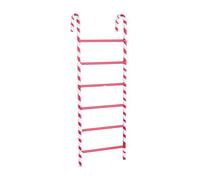 Scaletta di Babbo Natale in Metallo Bianca e Rossa 60 cm