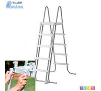 Intex Scala di Sicurezza in Acciaio per Piscine Alte 122 - 132 cm