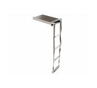 Scaletta inox telescopica 3 gradini in box