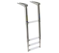 Scaletta inox telescopica 4 gradini bianchi (Stretta)