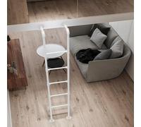 Scaletta multifunzione da parete in ferro per letti a castello, per ponti alti, camper e appartamenti, altezza di 259 cm, design resistente e salvaspazio