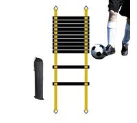 Scaletta per agilità, in nylon PP, portatile, con borsa per il trasporto, set di scalette per la velocità di calcio, allenamento di coordinamento dei piedi, attrezzatura per esercizi di calcio