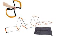 Scaletta per allenamento di agilità, attrezzatura per allenamento di velocità ed esercizi, scaletta regolabile con borsa per il trasporto, per calcio, basket, calcio, tennis e allenamenti
