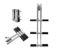 Scaletta per barche a 3 gradini e 4 gradini, in acciaio inox, telescopica, con accessori di montaggio