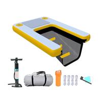 scaletta per cani da barca Rampa gonfiabile per cani di grandi dimensioni, rampa per barca per cani resistente, rampa galleggiante per acqua, scala, piattaforma per piscina per cani in PVC antiscivolo