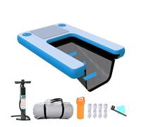 scaletta per cani da barca Rampa gonfiabile per cani di grandi dimensioni, rampa per barca per cani resistente, rampa galleggiante per acqua, scala, piattaforma per piscina per cani in PVC antiscivolo