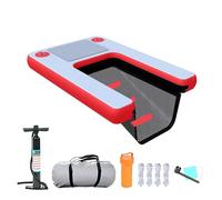 scaletta per cani da barca Rampa gonfiabile per cani di grandi dimensioni, rampa per barca per cani resistente, rampa galleggiante per acqua, scala, piattaforma per piscina per cani in PVC antiscivolo