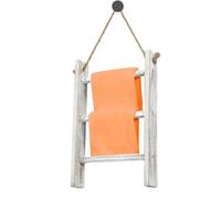 Scaletta per coperte, portasciugamani in legno, organizer a 3 ripiani, supporto per mensola decorativa rustica, ampia applicazione, scaletta per bagno, per soggiorno, camera da , lavanderia