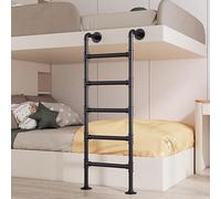 Scaletta per letto a castello, montaggio a parete, in metallo, per soppalco, cantina, Egress, pedale antiscivolo per letto alto, terrazza, camper, appartamenti