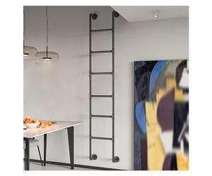 Scaletta per letto a soppalco, accesso a gradini per letti singoli, scale salvaspazio per piccole aree e cantine (colore: nero, dimensioni: 182,9 cm, 182,9 cm)