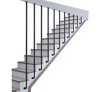 Scaletta per scale - 150 cm design tubo di ferro da interno Gb il per gradini montaggio a parete singolo palo di sicurezza stile Tnsitional picchetto per scale