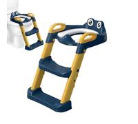 Scaletta per vasino - Gradini larghi antiscivolo a doppio livello con | struttura, allenamento ad altezza regolabile, del sedile bagno gradino sopra il WC, alta densità | bambini