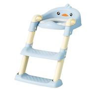 Scaletta per WC pieghevole, antiscivolo, per imparare a usare il vasino, scaletta per WC in stile cartone animato con sgabello, sedile pieghevole per bambini, comodo accessorio per bambini e bambine