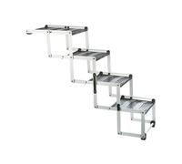 TRIXIE Scaletta pieghevole resistente a 4 gradini per animali domestici, in alluminio leggero, scala portatile, gradini per animali domestici